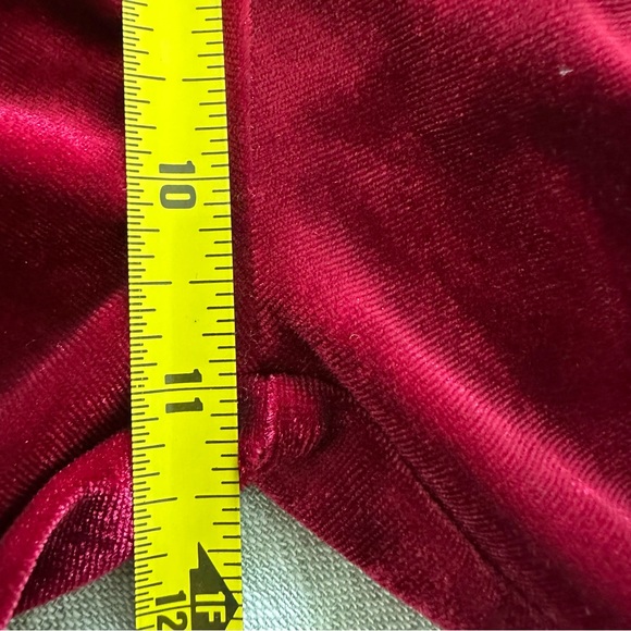 Torn By Ronny Kobo Red Velvet Flare Pants Size XS - Picture 7 of 9